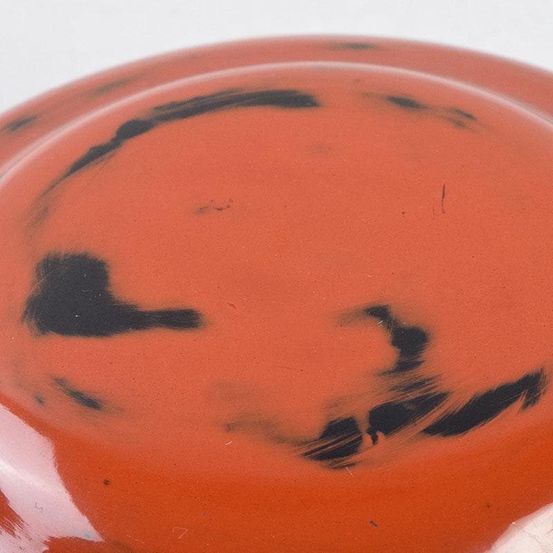 茶道具　根来塗　時代根来　香合　大徳寺大綱和尚極め書　V　R9259