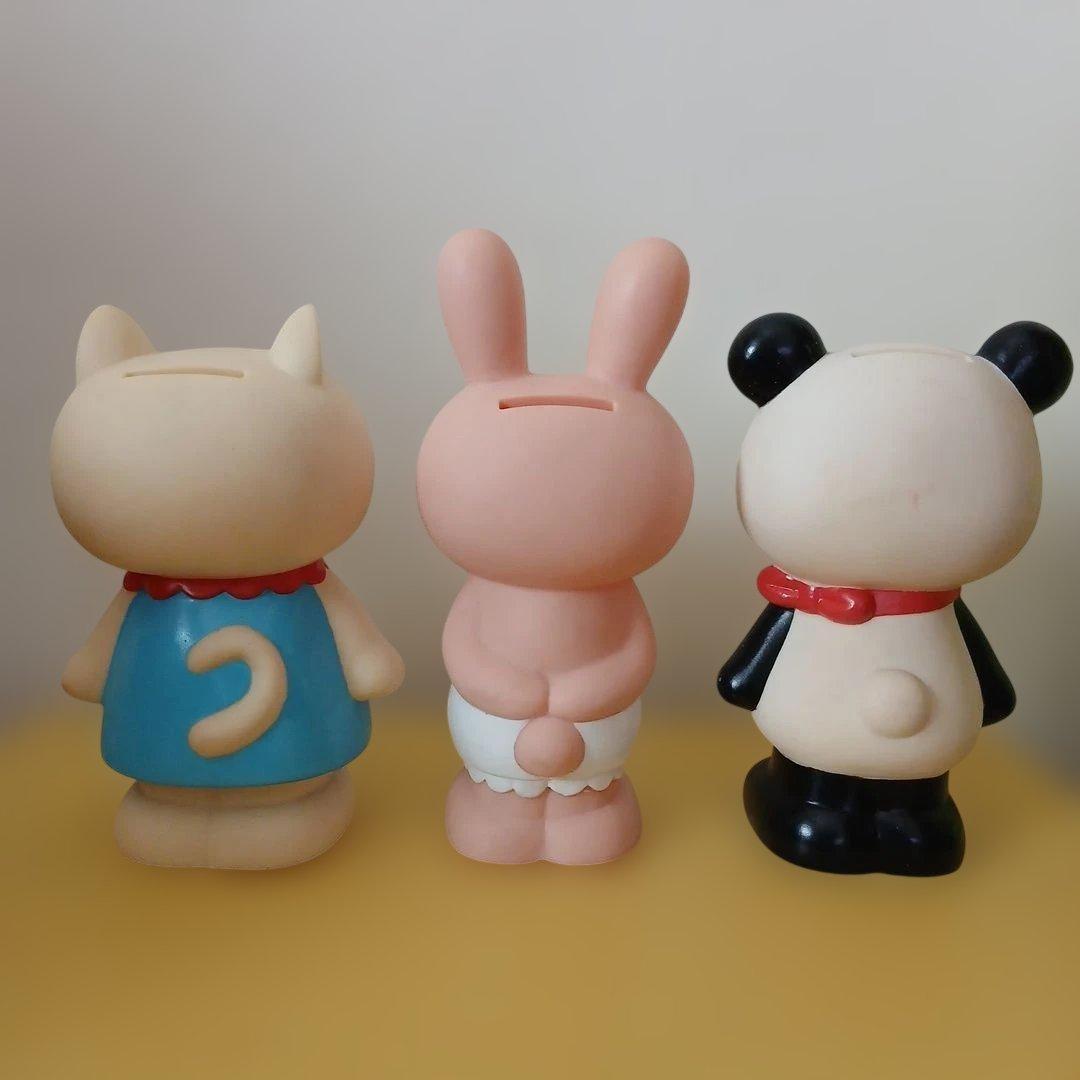 スイマー　貯金箱　3体セット品