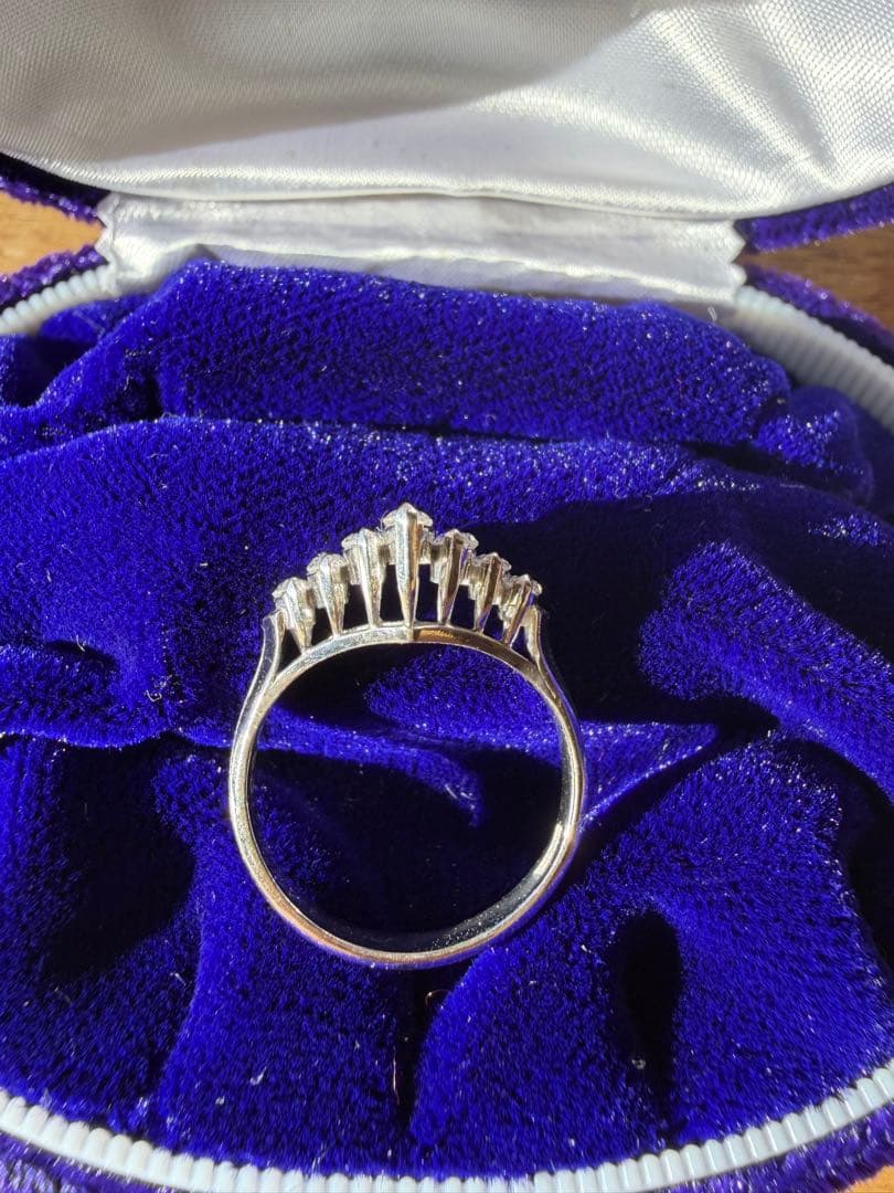 マーキスカット　ダイヤリング　12号