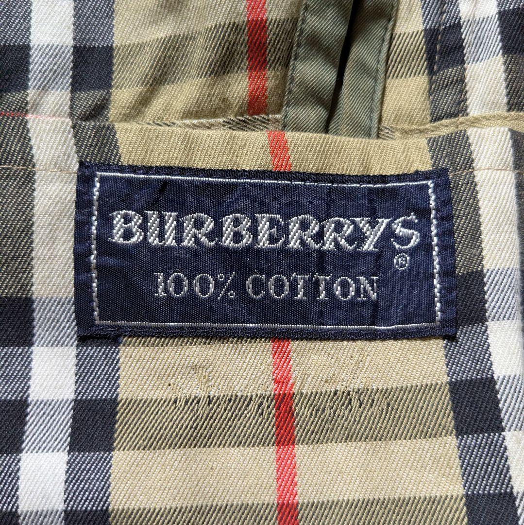美品 英国製 80s バーバリー ステンカラーコート メンズ 玉虫 丸善 86B