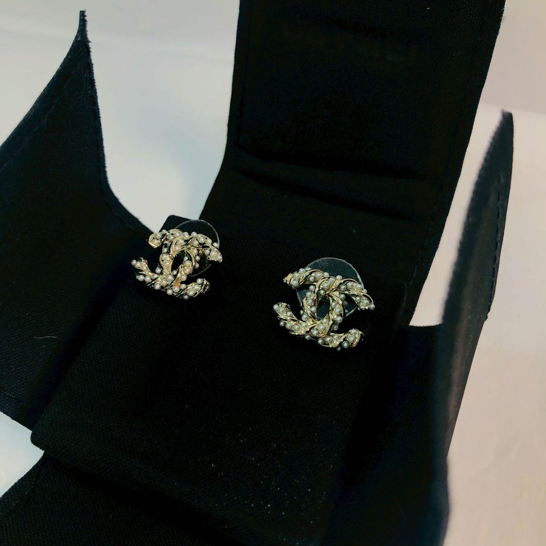 ♡CHANEL ココマーク パール装飾 ピアス ゴールドトーン♡