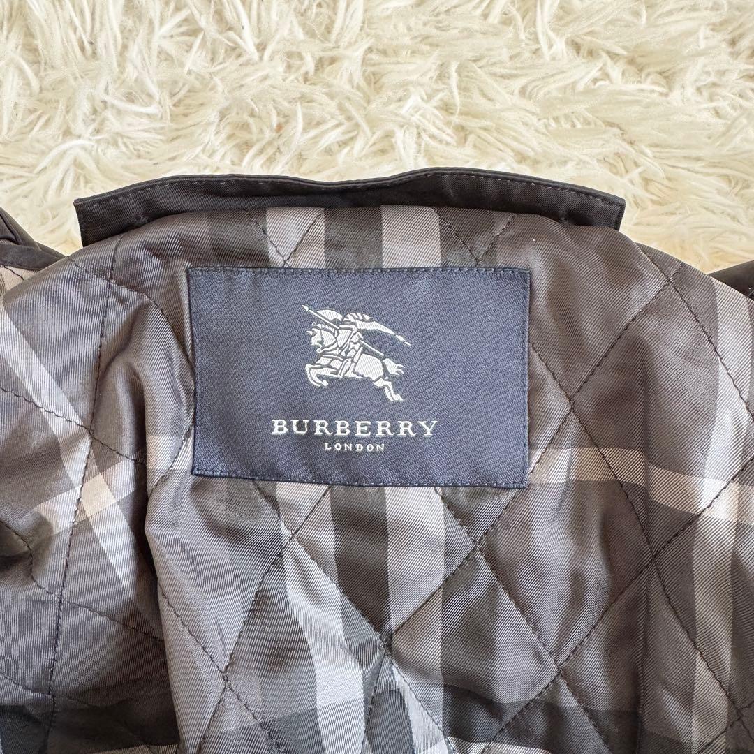 美品　バーバリーロンドン　トレンチコート　キルティングライナー　Lサイズ　黒