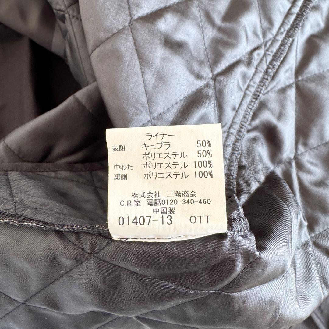 美品　バーバリーロンドン　トレンチコート　キルティングライナー　Lサイズ　黒