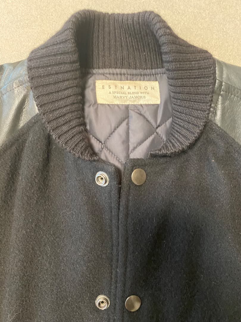 ESTNATION ×MARVY JAMOKE　牛革レザー スタジャン Sサイズ