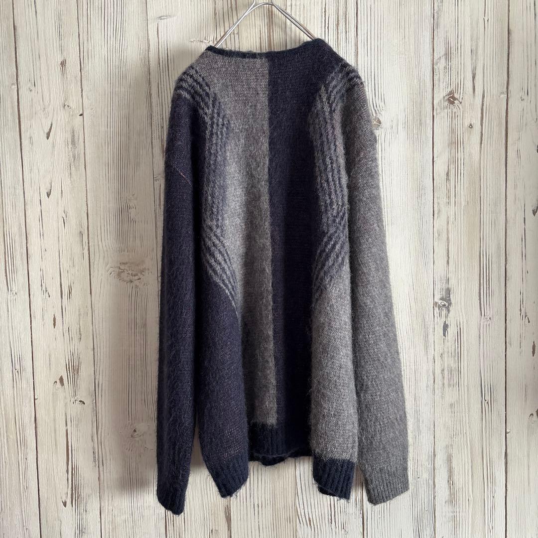 未使用メンズ　NEEDLESニードルス　モヘアカーディガン パピヨン柄 L