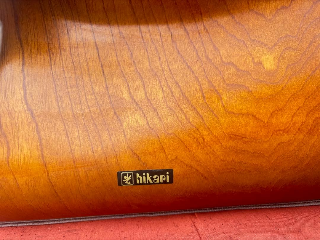 hikari 木製背もたれ付き座椅子4脚セット