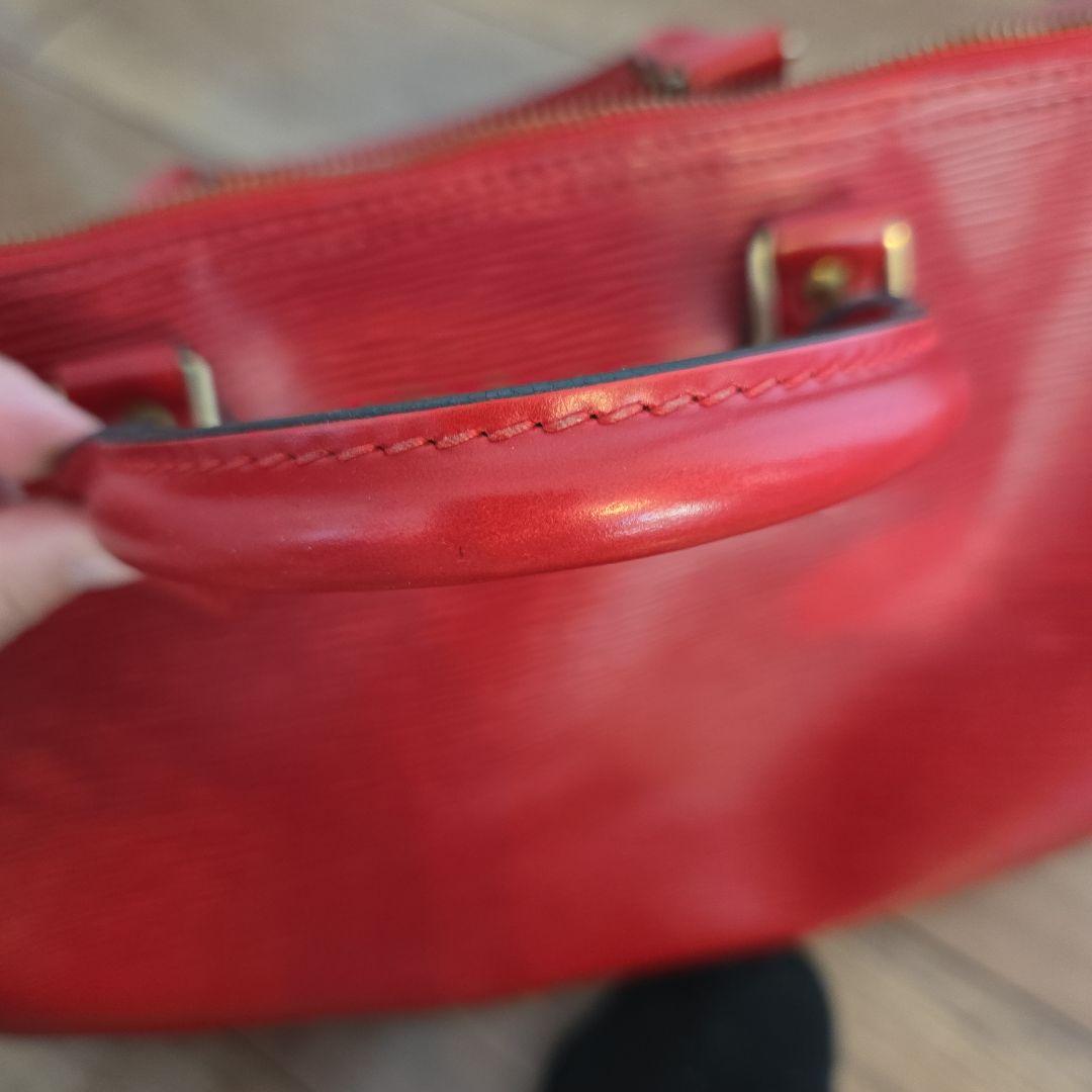 ルイ・ヴィトン エピレザー ボストンバッグ レッド