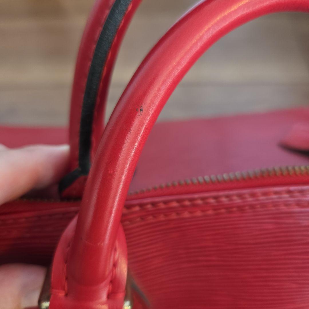 ルイ・ヴィトン エピレザー ボストンバッグ レッド