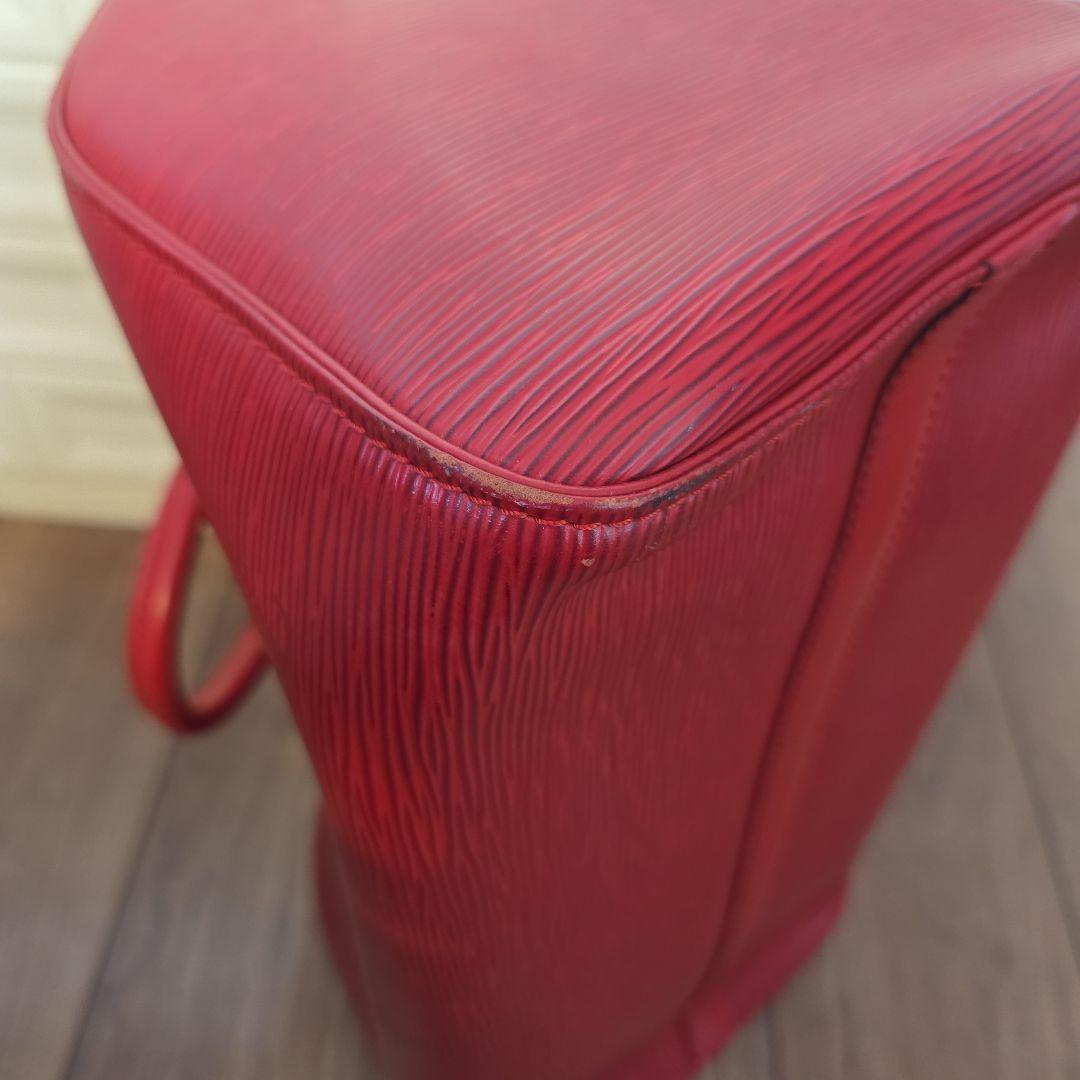 ルイ・ヴィトン エピレザー ボストンバッグ レッド