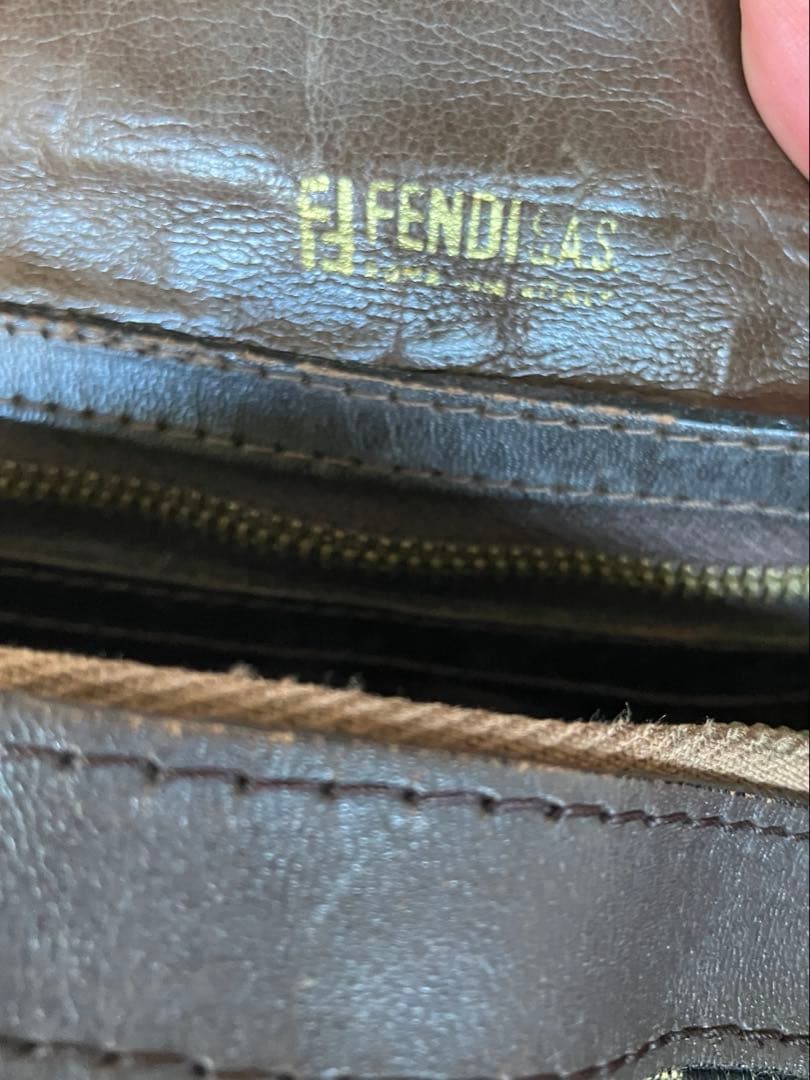 Fendi ミニボストンバッグ キャンバス・ズッカ