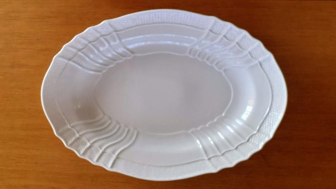 リチャードジノリ【ベッキオホワイト】39ｃｍ　楕円形オーバル　大皿