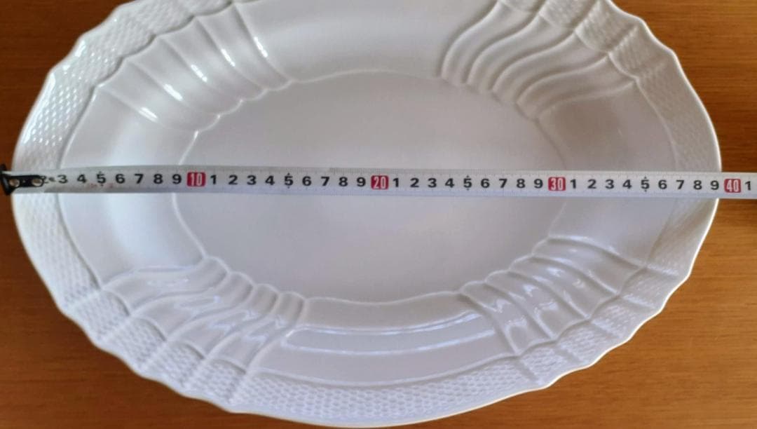 リチャードジノリ【ベッキオホワイト】39ｃｍ　楕円形オーバル　大皿