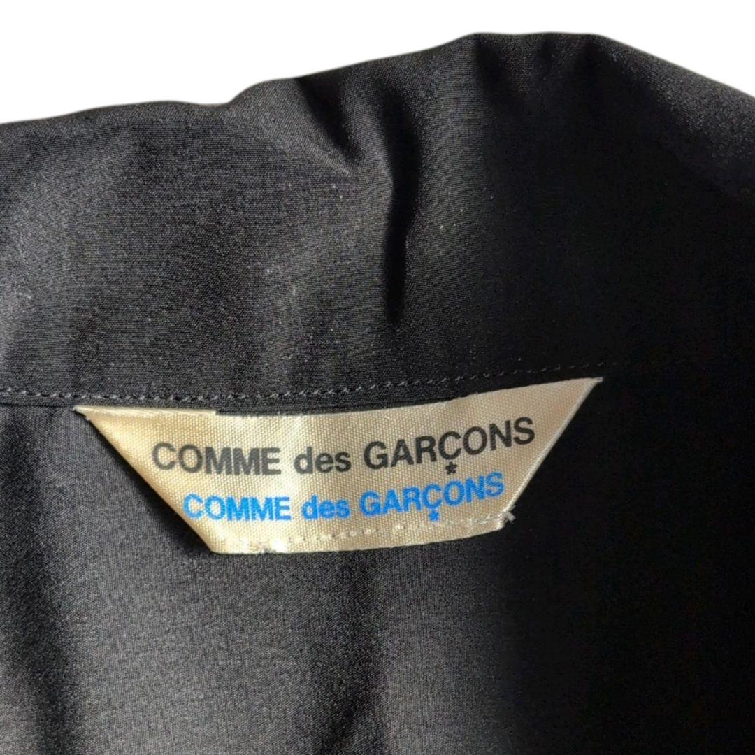 asdkcmコムデギャルソン 半袖シャツ ブラウス ブラック レース 刺繍