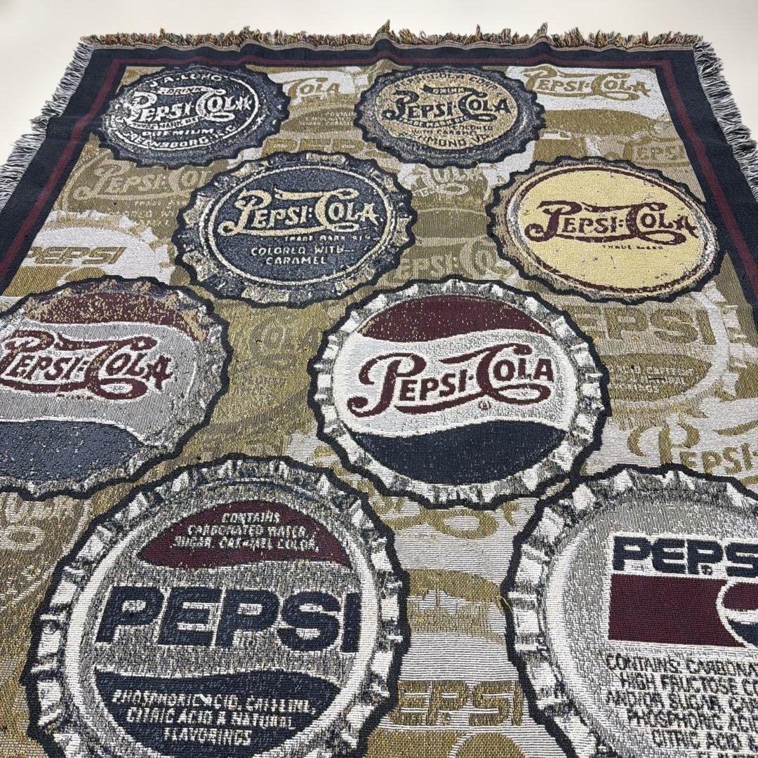 ペプシコーラ　pepsi マルチカバー　ソファカバー　ラグ　155x127