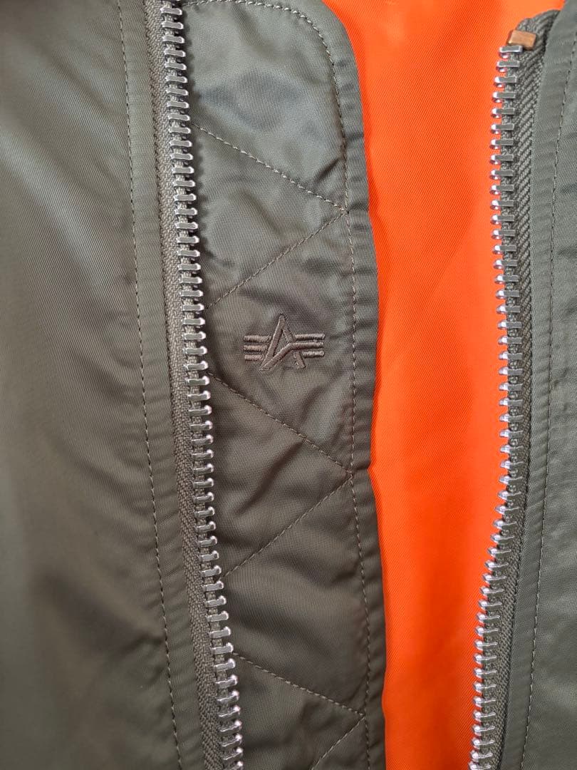 アルファ　オリーブ MA-1 フライトジャケット