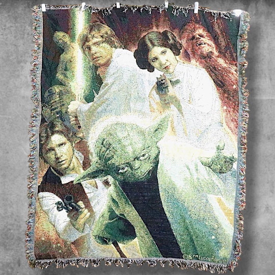 BOKG ムービー ラグ タペストリー 古着 スターウォーズ 映画 ヨーダ