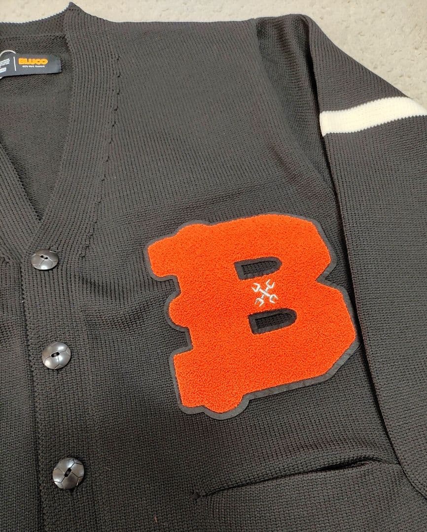 XLサイズ　BLUCO ブルコ　レター　カーディガン　ブラック