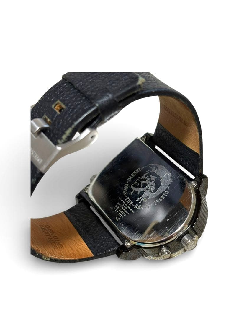 DIESEL DZ-7207 腕時計 3タイムゾーン オーバーサイズ 5気圧防水