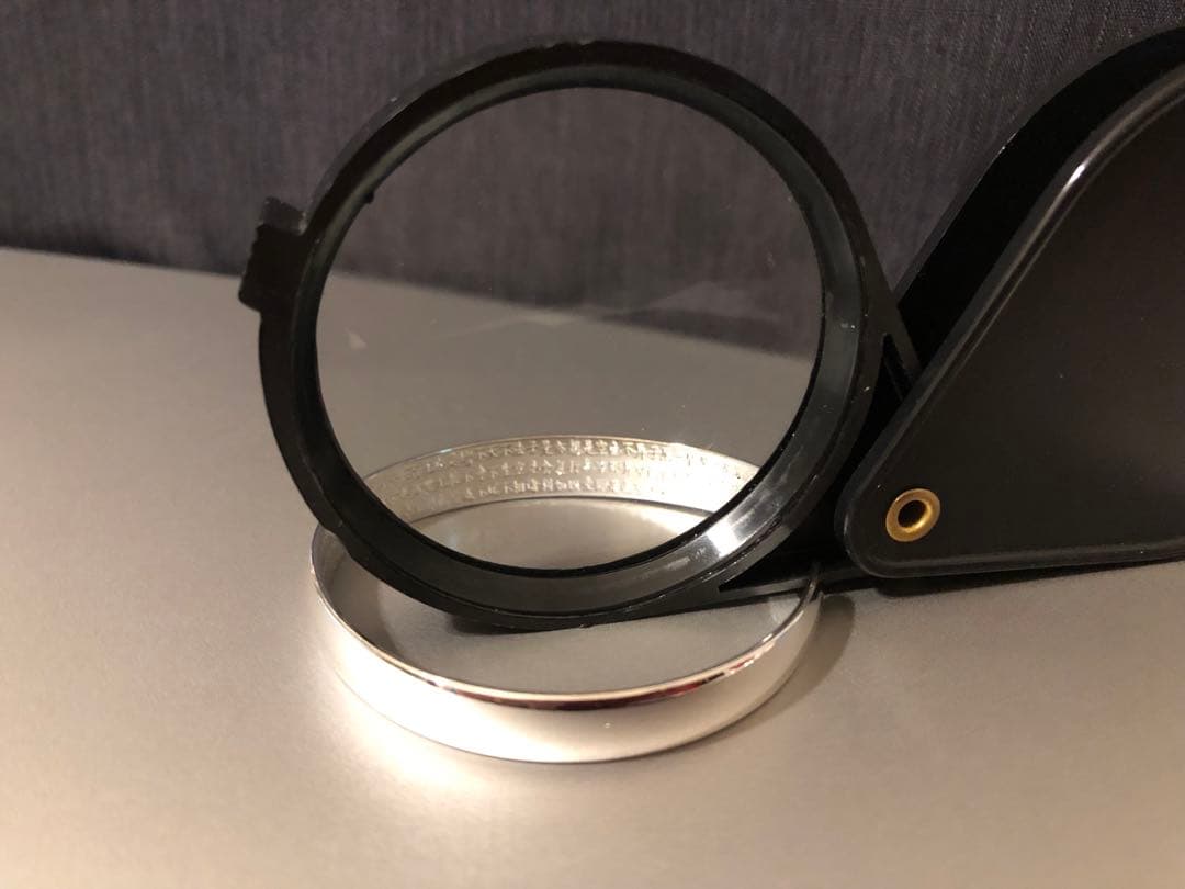 高純度'純銀(999刻印)ブレスレット＃「智慧」彫りの輪