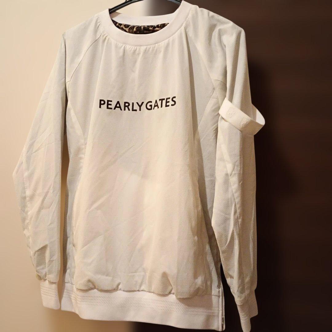 パーリーゲイツPEARLY GATES ホワイト 長袖トレーナーサイズ1