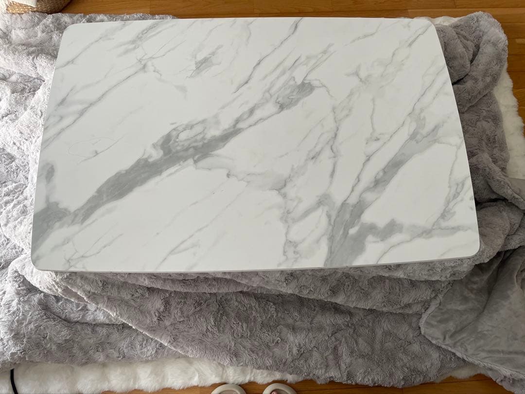 ともFrancfrancモスコこたつテーブル L 1050×700マーブル