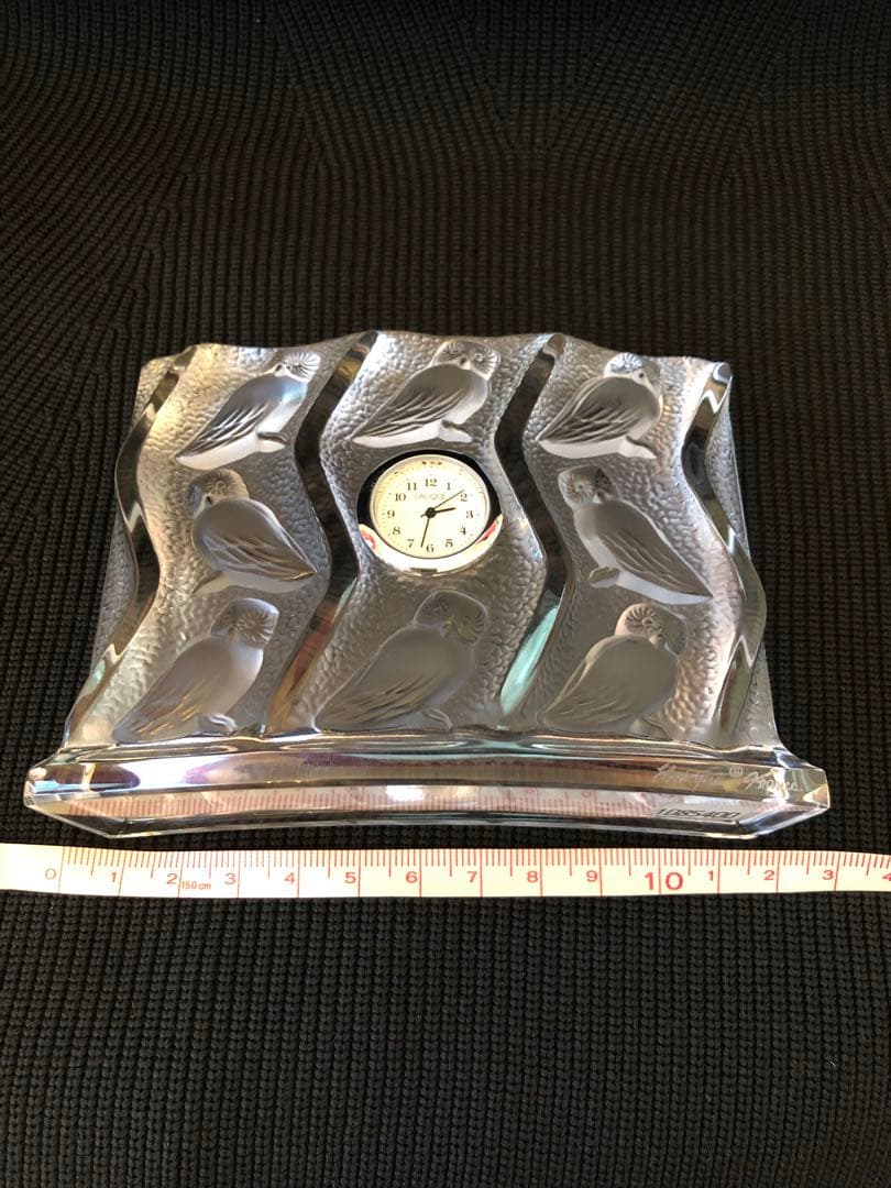 ラリック　PETITE PENDULE HULOTTES 置き時計　フクロウ