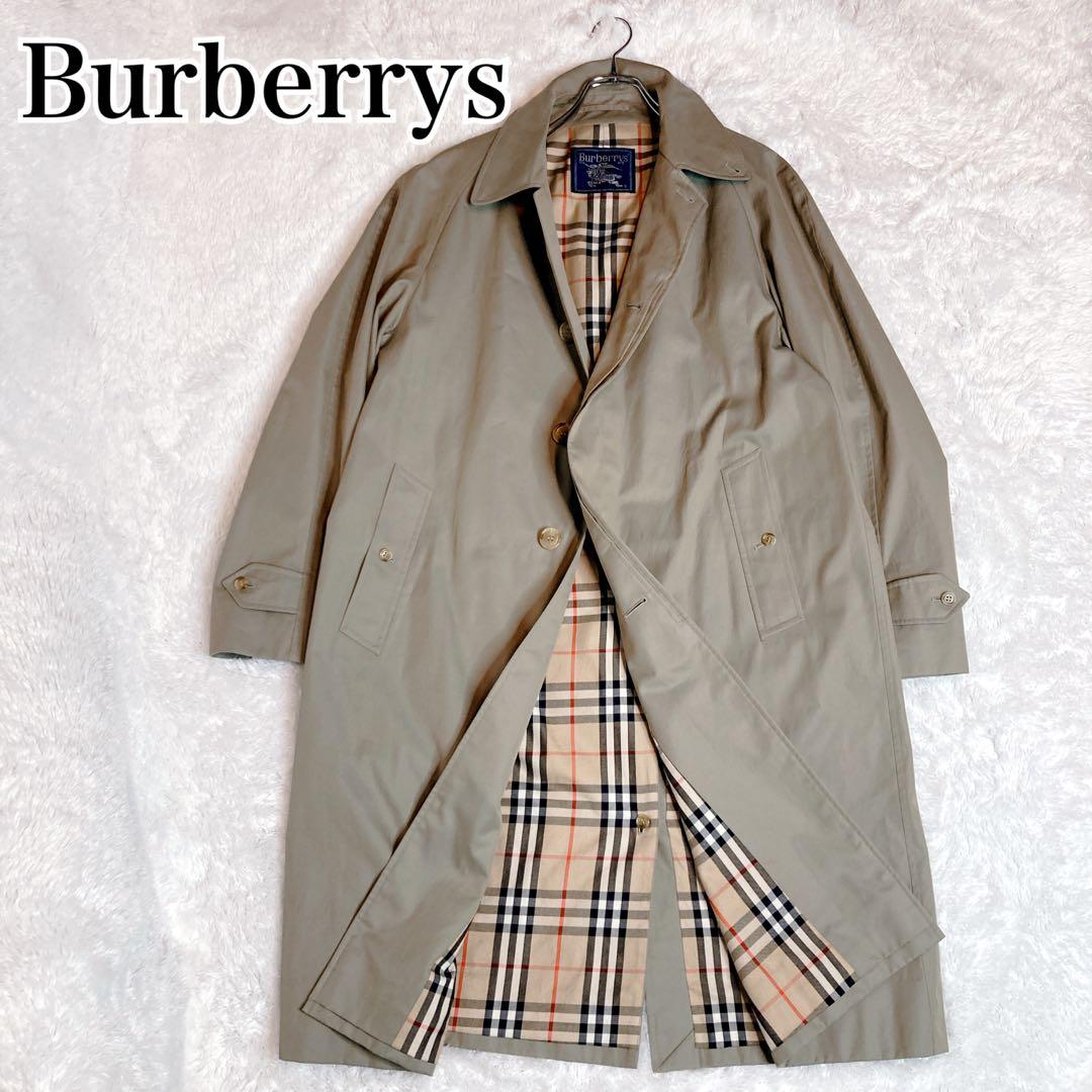 バーバリー コート トレンチ ステンカラー ロング ベージュ ノバチェック