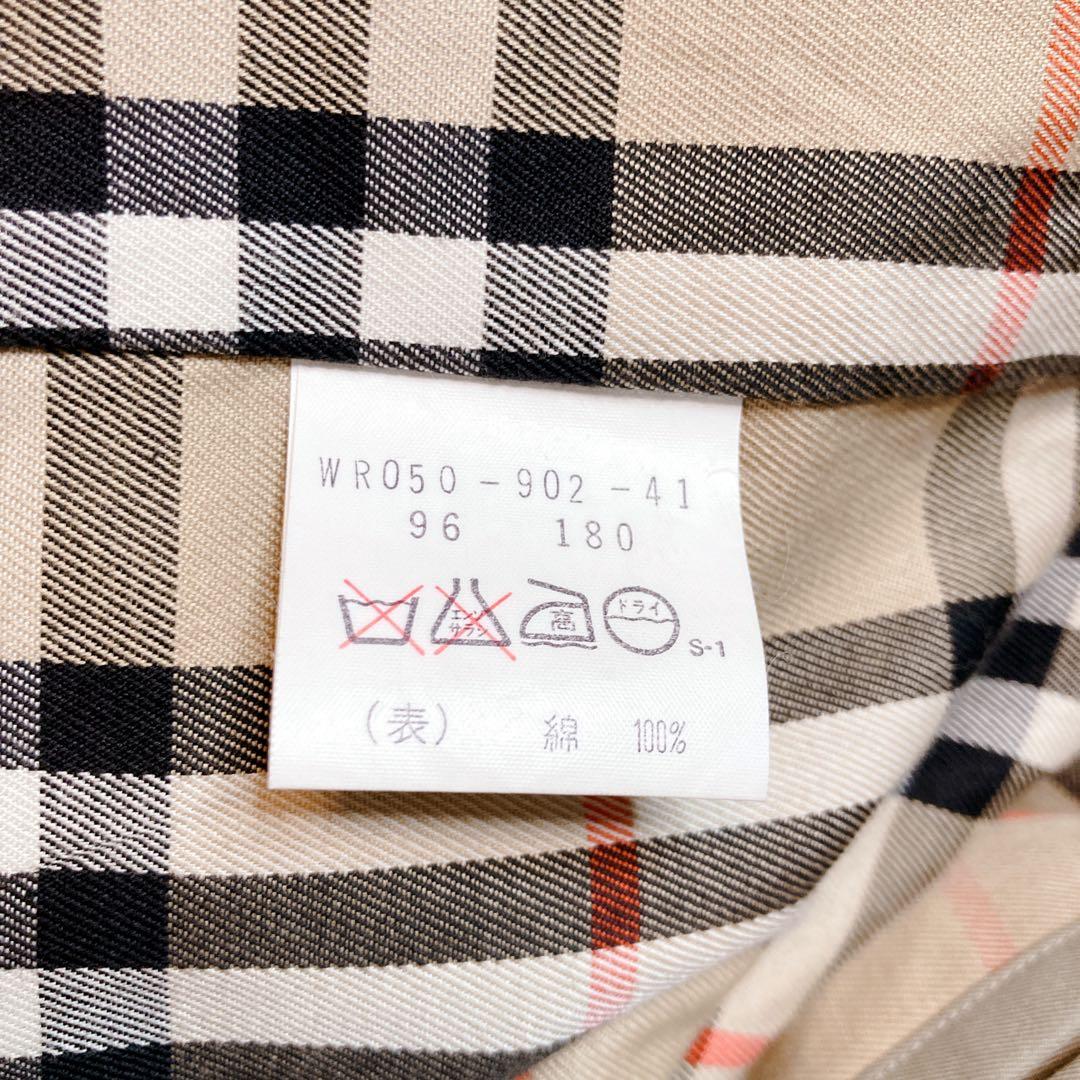 バーバリー コート トレンチ ステンカラー ロング ベージュ ノバチェック