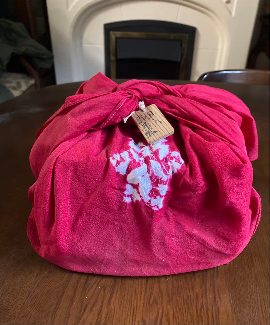 抹茶茶碗　古い　赤　楽茶碗　十代　旦入