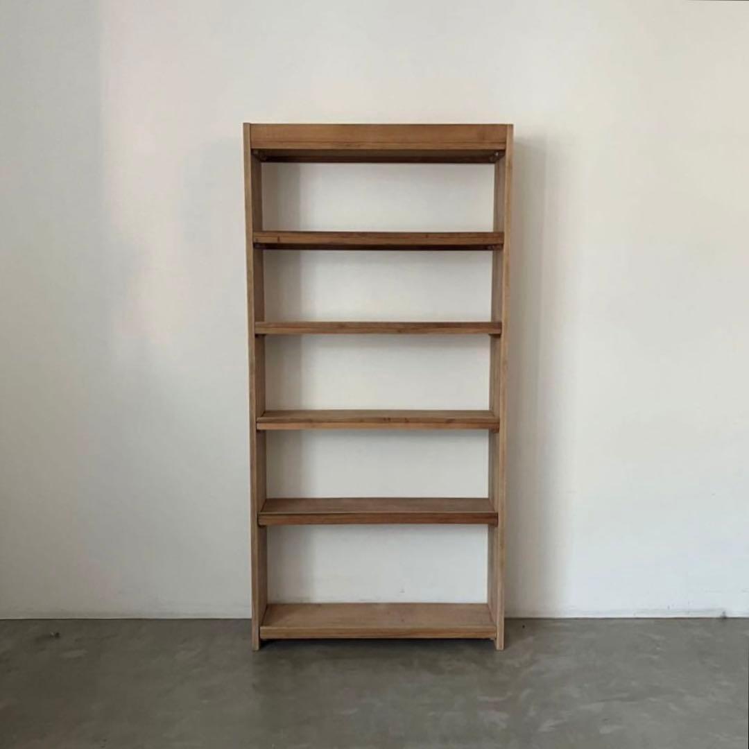 レトロ　アンティーク　古家具　古道具　剥離家具　ストリップド　本棚　シェルフ