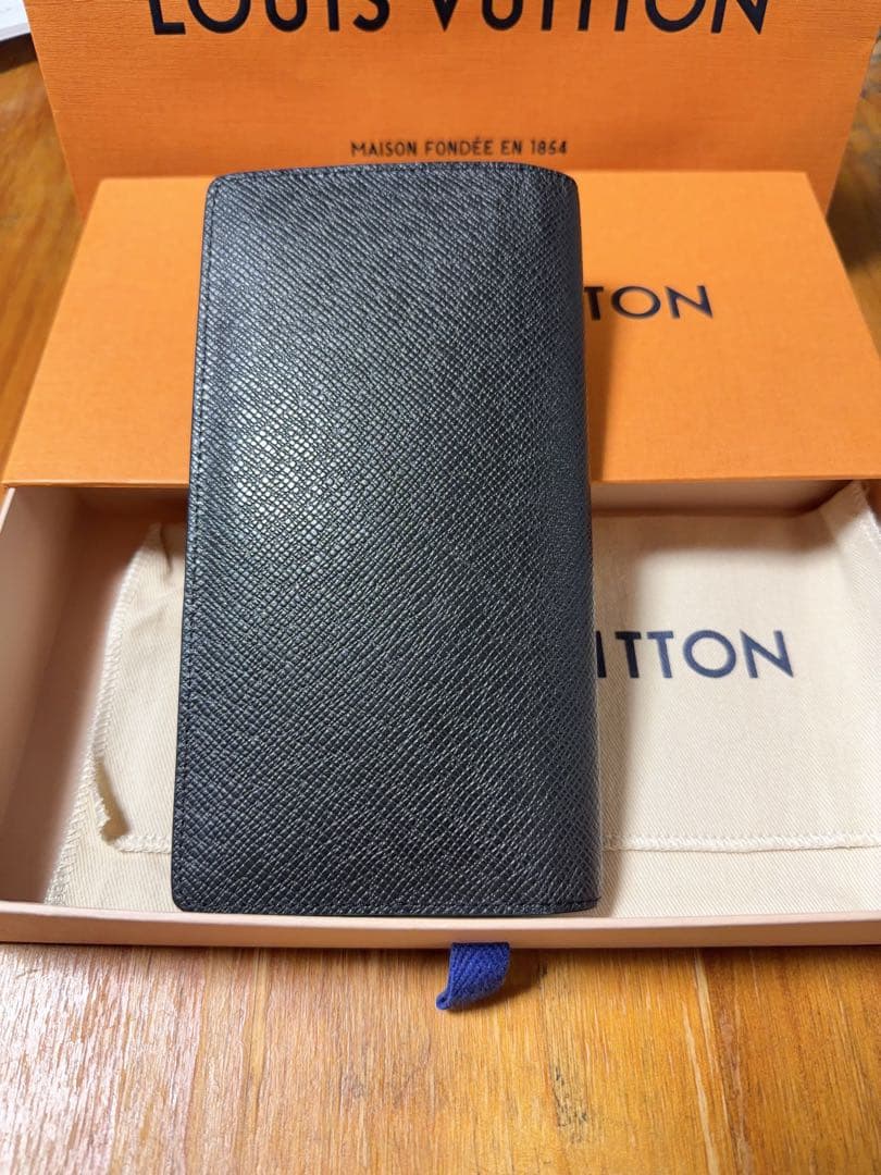 Louis Vuitton ブラック長財布 ICチップ 箱&保存袋付 フランス製