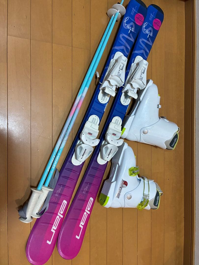 美品艶ピカ スキーセット110cm 靴21cm身長105〜125cm用 値下げ可