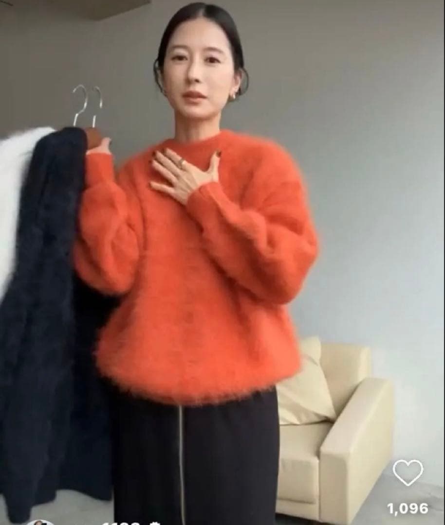 【マーマレード】CLANE 完売 アンゴラ バルキースリーブニット