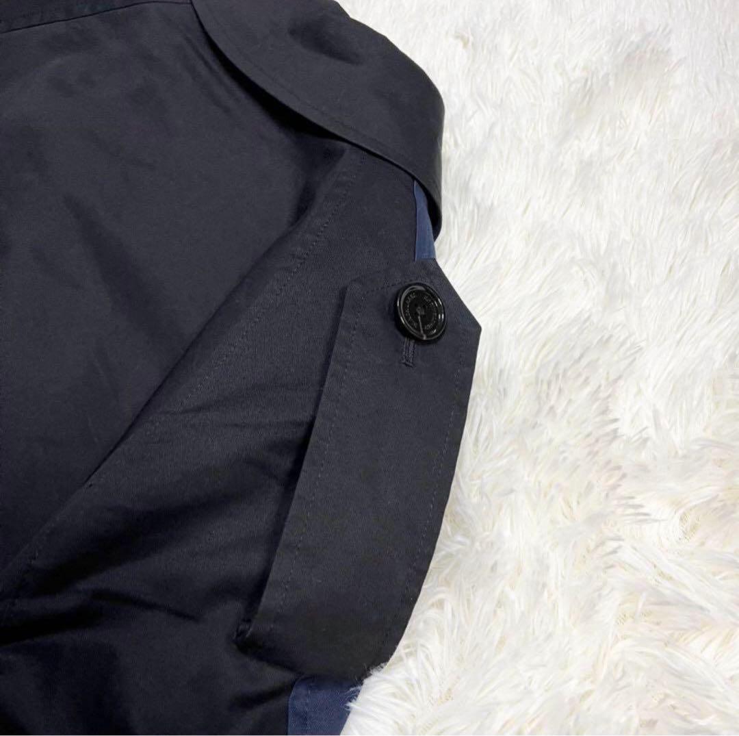 ブラックレーベルクレストブリッジ 2トーン ダブルブレスト トレンチコート