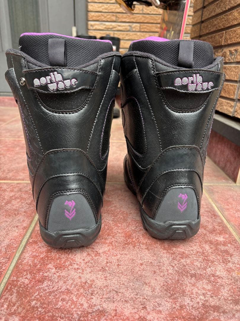 ボード・ビンディング・ブーツ・カバー4点セット　ピンク紫黒