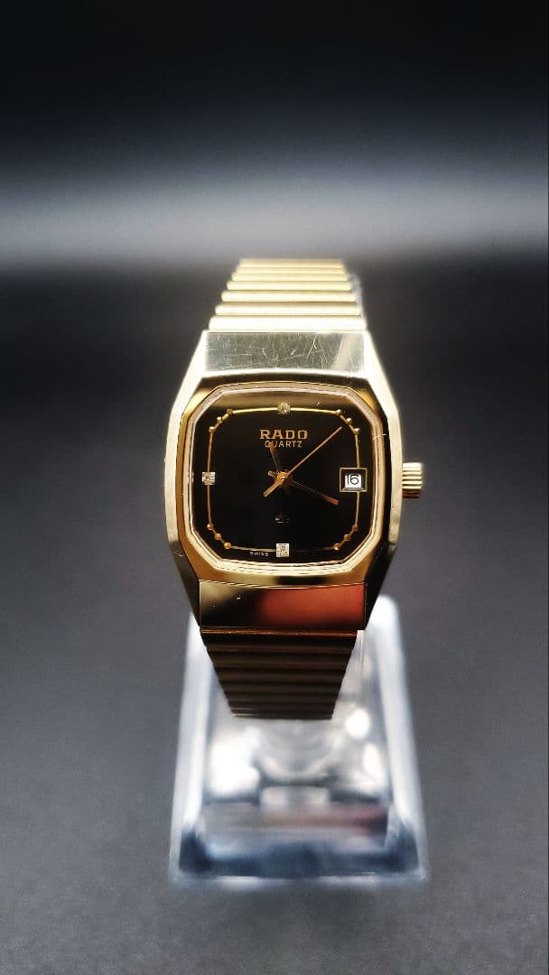 美品。【稼働品】RADO 16192377　3個ダイヤモンド。