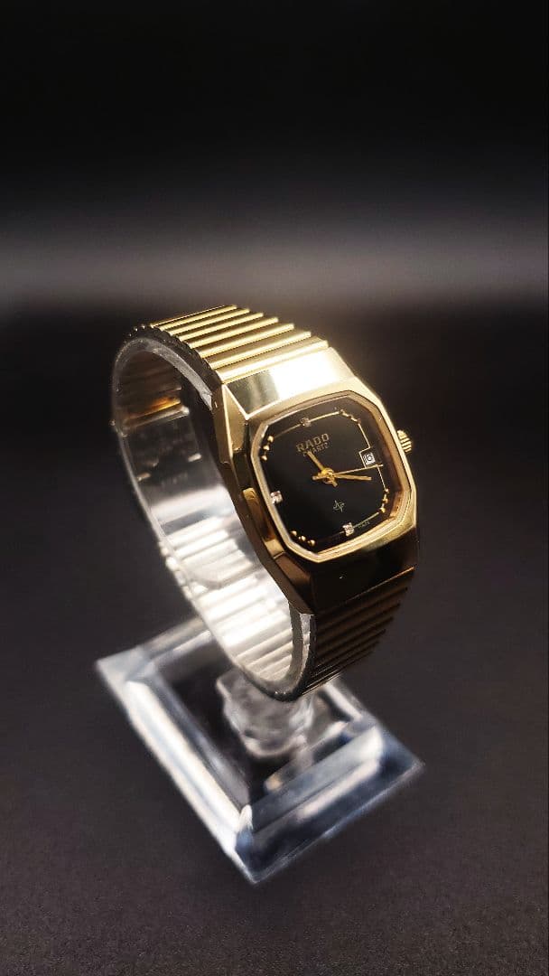 美品。【稼働品】RADO 16192377　3個ダイヤモンド。