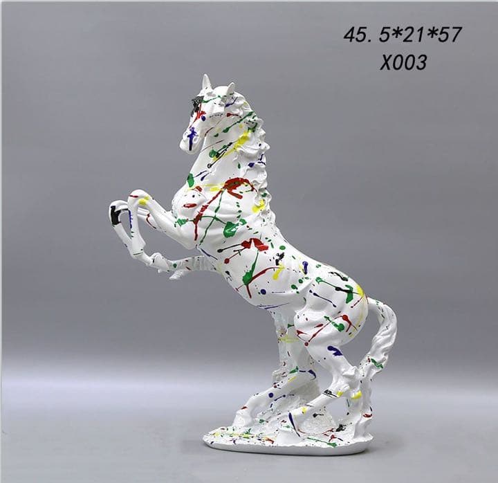 【5個限定／金運上昇】爆売れ人気｜馬（午）オブジェ｜風水×アート｜インテリア置物