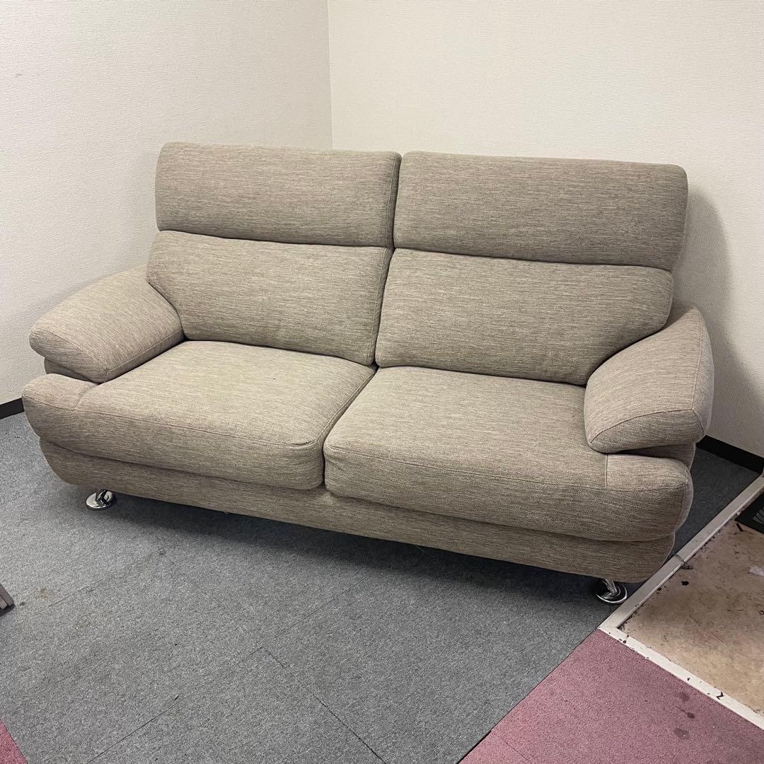 【ニトリ】3人掛けソファ ベージュ（布張り）