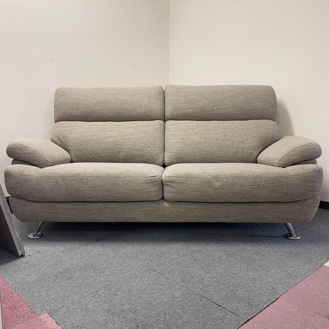 【ニトリ】3人掛けソファ ベージュ（布張り）