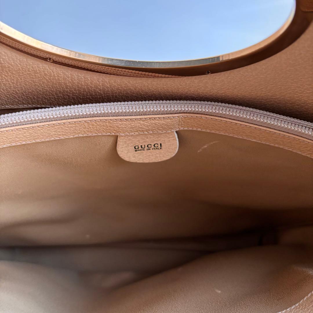 GUCCI ベージュ トートバッグ