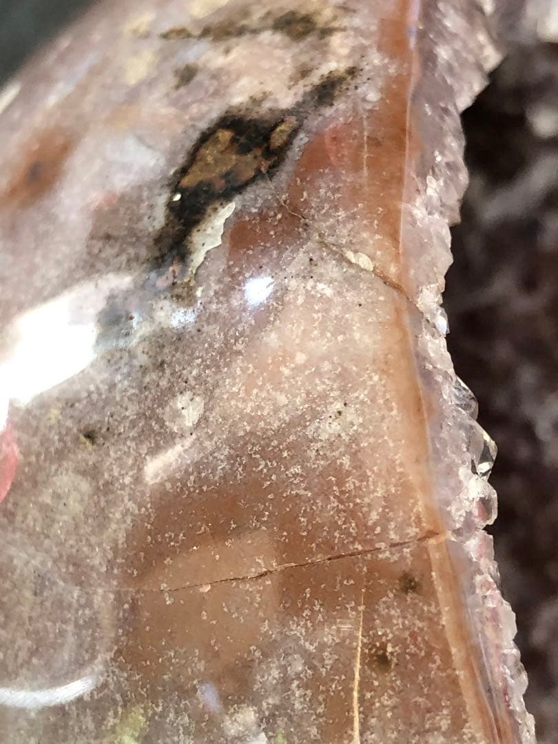 レア　綺麗　母岩剥ぐ　キラキラ　みずみずしい　アメジスト ドーム　天然石