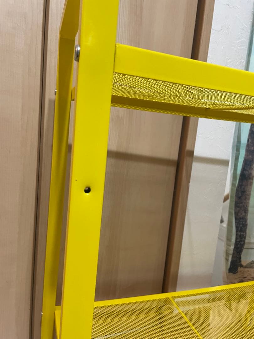 イ*リ様 IKEA LERBERG レールベリ シェルフユニット イエロー 廃盤