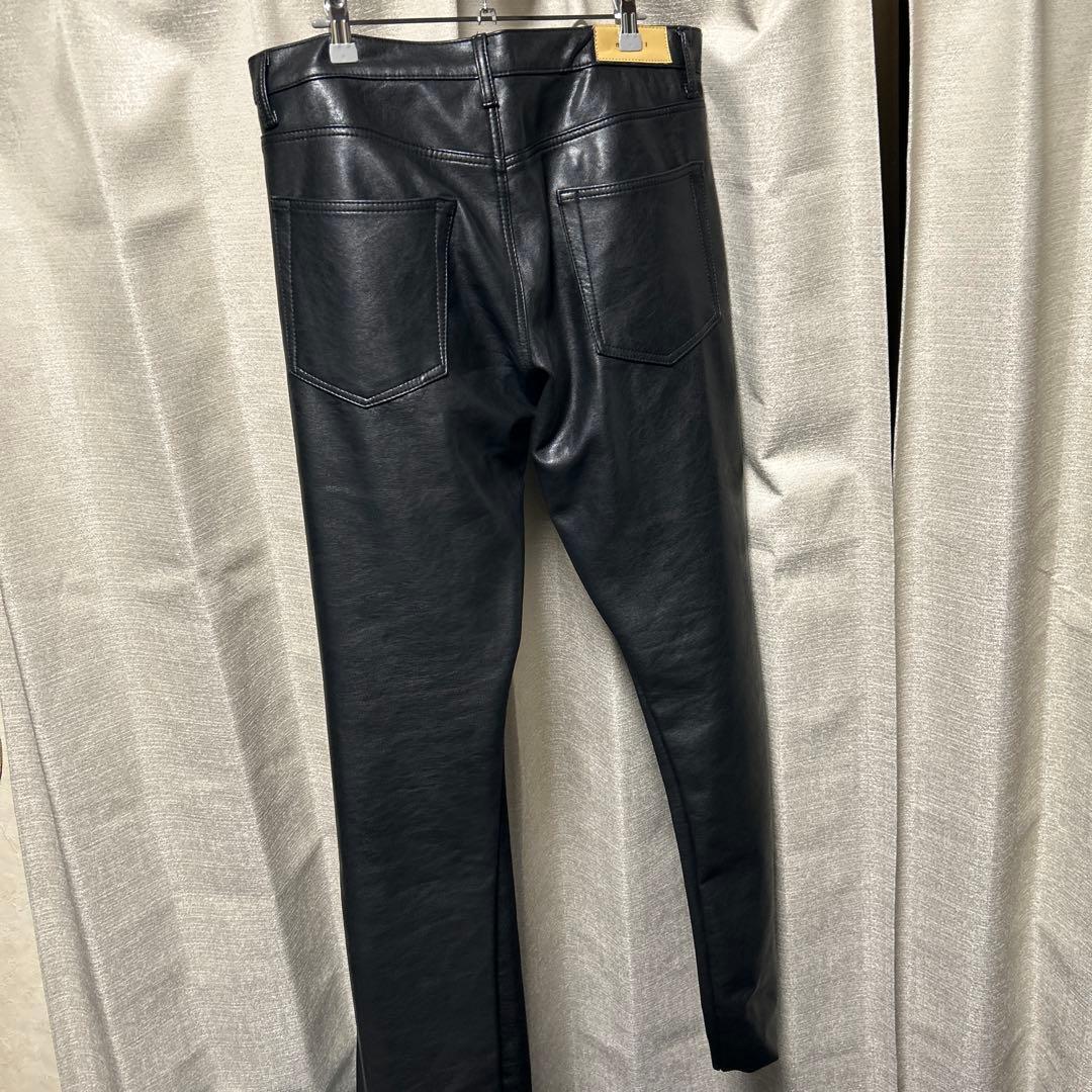 mnml ミニマル フレアパンツ レザー us drip 定価17000