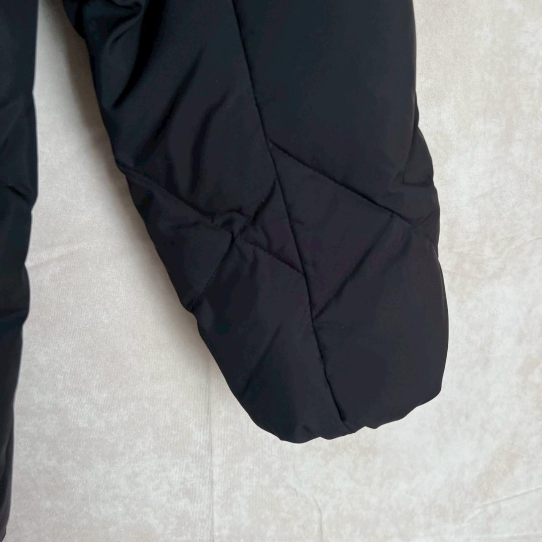 Audrey and John Wad ダウンコート M 黒 ノーカラー ロング