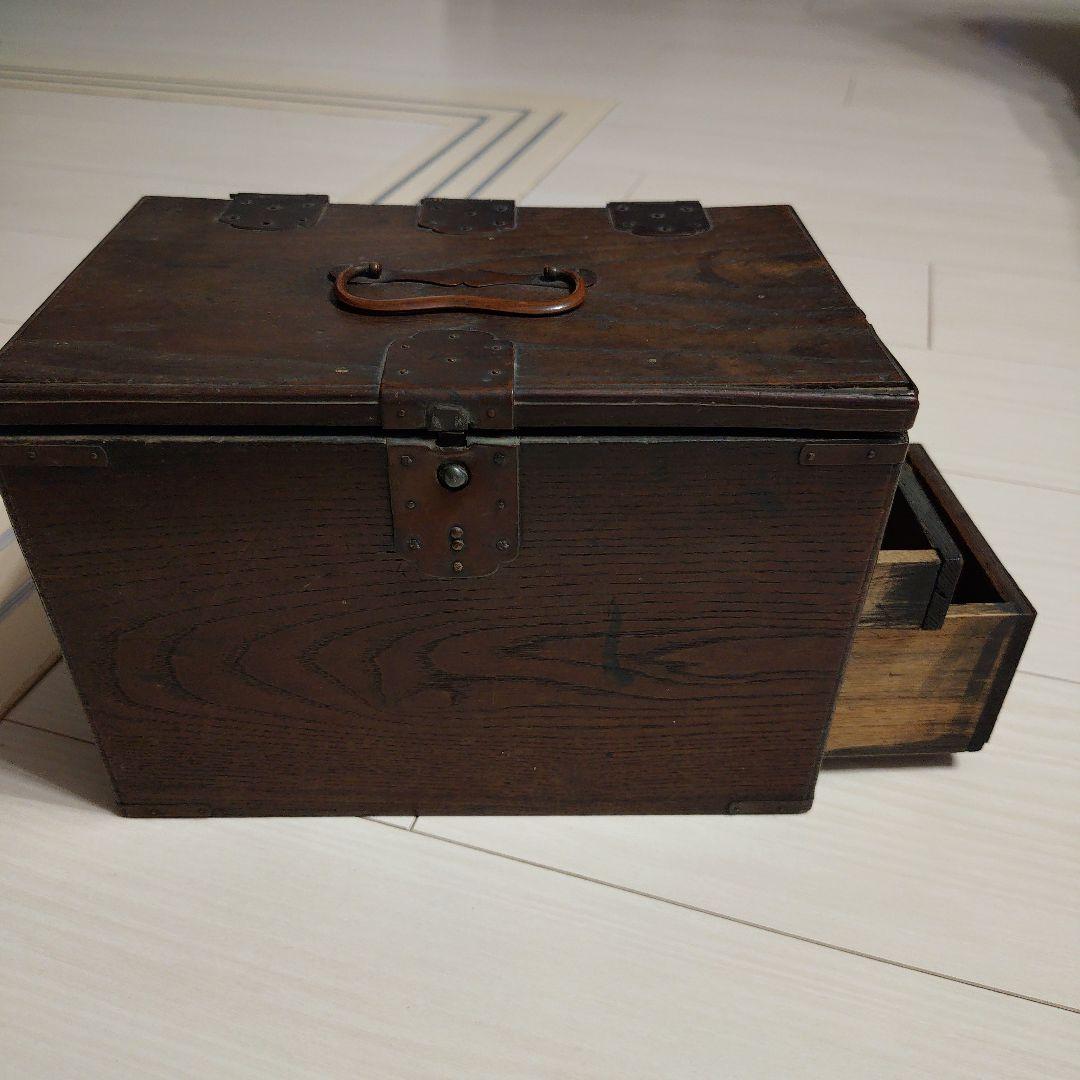 明治時代　硯箱　古道具　アンティーク