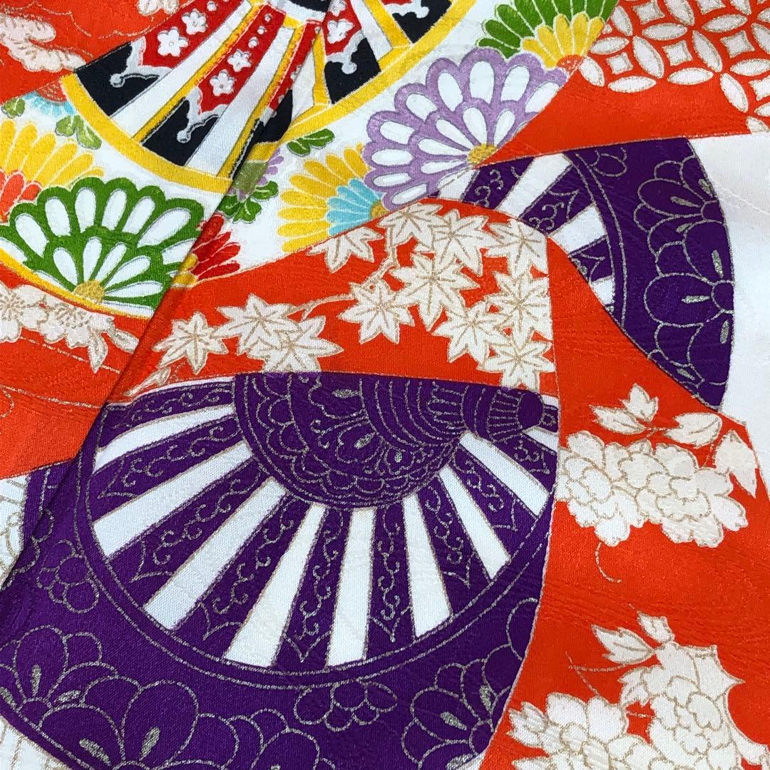 子供着物 十三詣り 13歳 花車 松 金彩 CK-7376