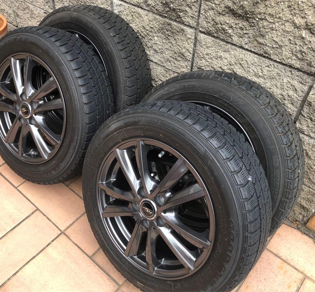 GOODYEAR 185/60R15 スタッドレスタイヤホイール4本セット