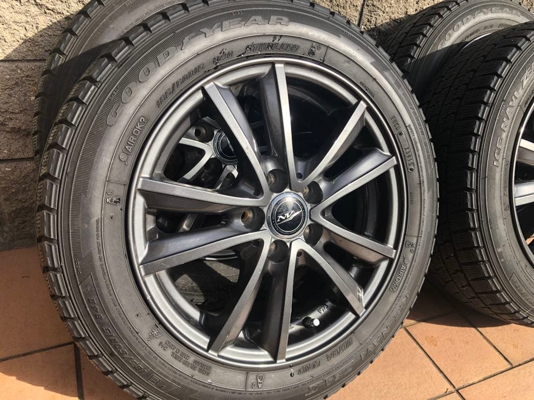 GOODYEAR 185/60R15 スタッドレスタイヤホイール4本セット