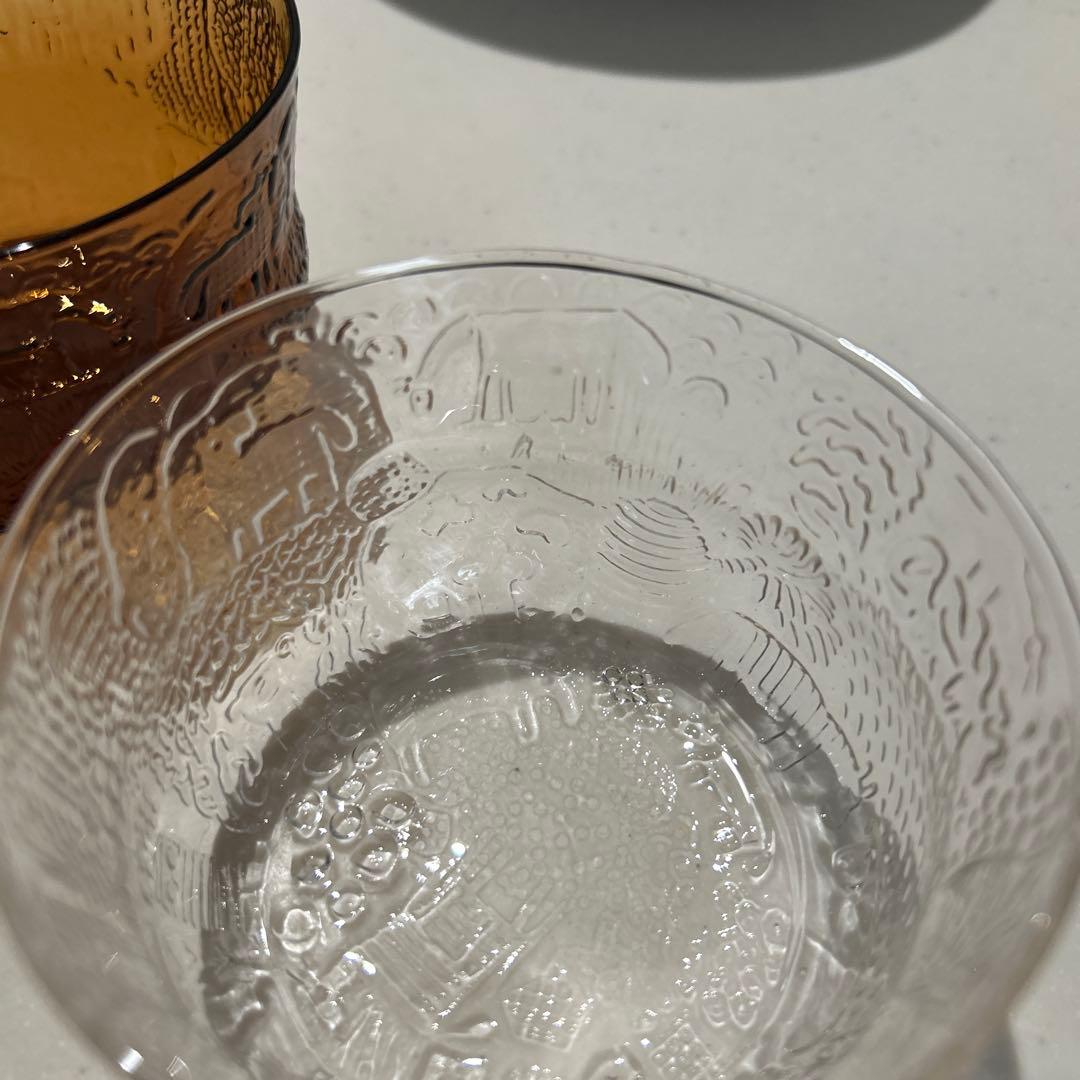 ヴィンテージガラスボウル /ヌータヤルヴィ アラビア /ファウナ　２個セット